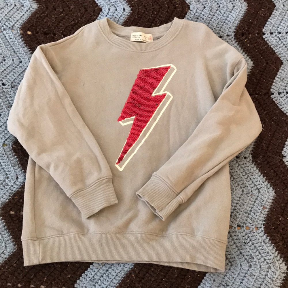 Zara boys lightening sweatshirt